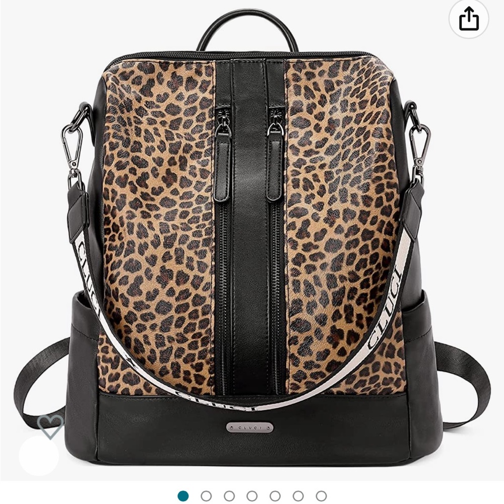 CLUCI Leather Backpack Purse for Women Convertible Large Travel Ladies